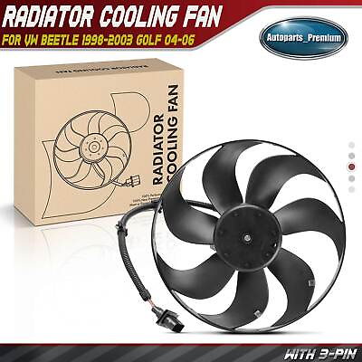 #ad Left Radiator Cooling Fan Assembly for Volkswagen Beetle 1998 2003 Golf 04 06 $50.99