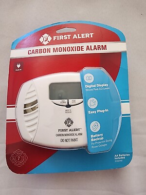 #ad First Alert Carbon Monoxide Alarm With Battery Back Up CO605 Battery Included $19.99