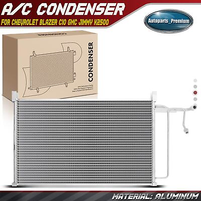 #ad New 1x AC Condenser w o Receiver Drier amp; Bracket for Chevrolet Blazer GMC K2500 $70.08