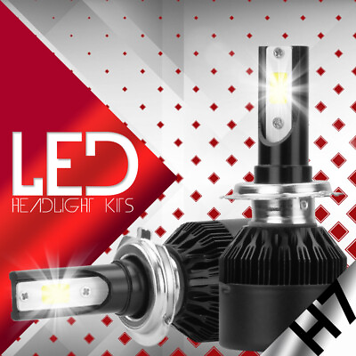 #ad 388W 38800LM H7 CREE COB LED Headlight Bulbs Kit Fog DRL Lamps Bulbs for Focus $17.99