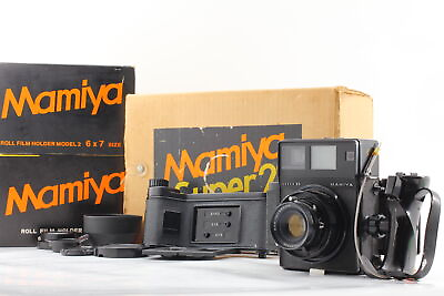 #ad Near MINT in Box Mamiya Super 23 100mm f 3.5 Lens 6x7 6x9 Film Back From JAPAN $349.99