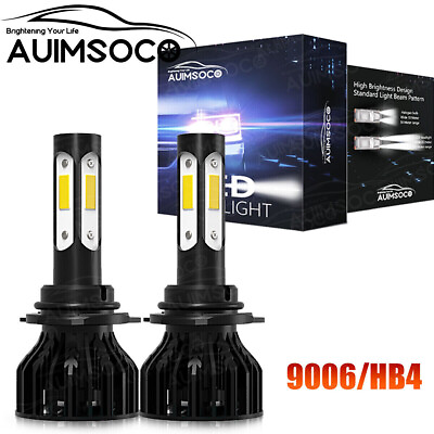 #ad 4 Sides LED 9006 HB4 Headlight Bulb Kit Low Beam 72W 4000LM 6000K White Light $26.99