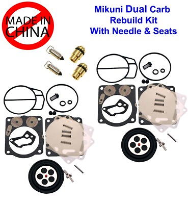 #ad SeaDoo 951 Dual Mikuni Carburetor Rebuild Kit amp; Needle Seat GTX GSX LRV RX XP $93.95