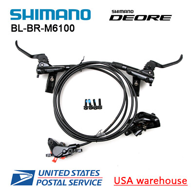 #ad SHIMANO DEORE BR BL M6100 Bike MTB Hydraulic Disc Brake Set Famp;R 800 1450mm OE $140.99