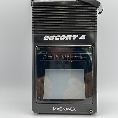 #ad Portable Black amp; White Television Magnavox TV Escort 4 Vintage 1985 $17.99