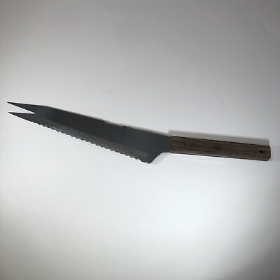 Vintage VERNCO Advertising Hi Carbon Knife with Serrated Edge and Angled Profile $19.99