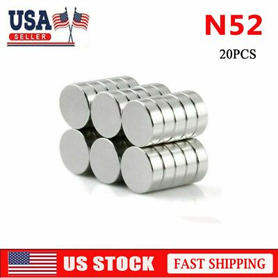 #ad 20 PCS 6mm x 3mm Magnet Super Strong Round Rare Earth Neodymium N52 Magnets $6.13