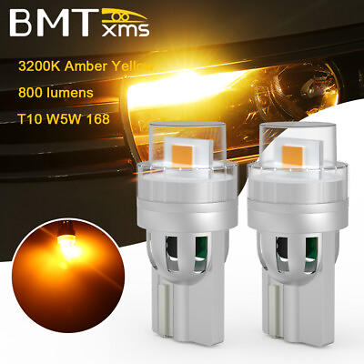 #ad 2x 168 194 192 2825 T10 LED Side Marker Light Bulbs Amber For GMC Sierra 1500 $8.99