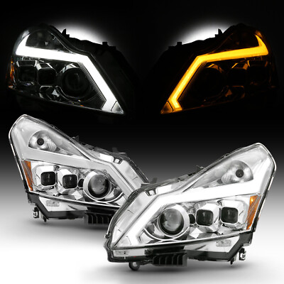 #ad For Infiniti 10 13 G25 G37 V36 4DR LED Switchback Sequential Projector Headlight $444.99