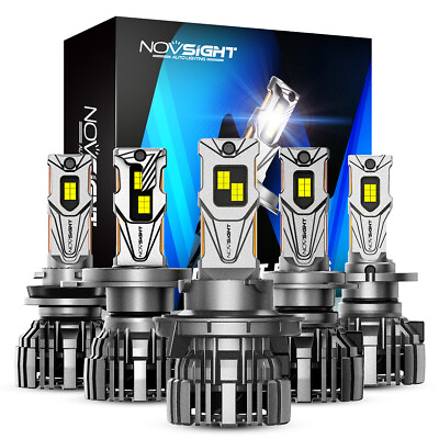 #ad NOVSIGHT 140W Super Power LED Headlight Bulbs H4 H7 H11 9005 9006 30000LM 6500K $41.99