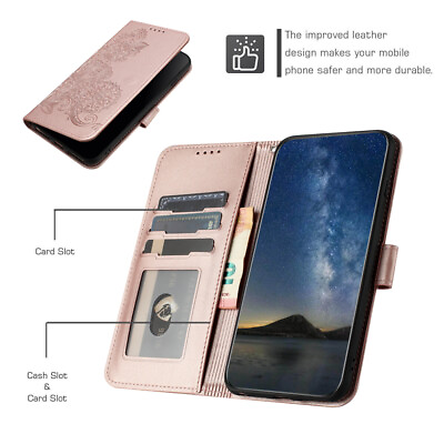 #ad Leather Flip Holder Wallet Case Cover For Samsung Galaxy M54 X Cover 6 Pro 5 4 $9.09