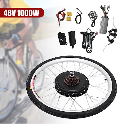 #ad 26quot; Inch Electric Bicycle Rear Wheel Hub Motor E bike Conversion Kit 1000W 48V $210.00