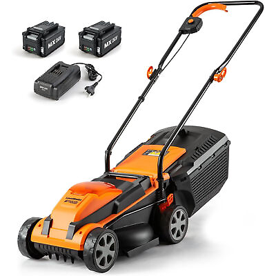 #ad CLM2413A Cordless 13 Inch Lawn Mower 24V Max with 2X4.0Ah Battery and a Charger $167.39