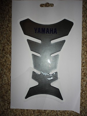 #ad 3D Gel Fuel Gas Tank Pad Protector Decal Sticker Carbon Look Fits Yamaha Cycle $7.00