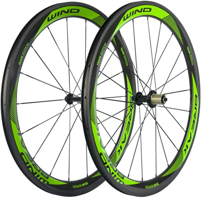 #ad Bike Carbon Fiber Road Wheelset Clincher Wheels 50Mm Depth R13 Hub Decal Bicycle $451.99