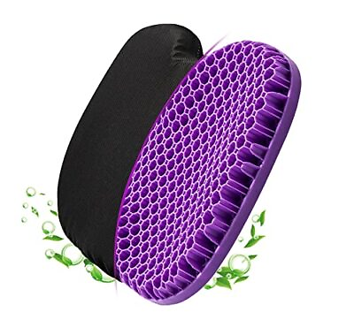 #ad Purple Gel Seat Cushion for Long Sitting Breathable Honeycomb Design Pressure $33.47