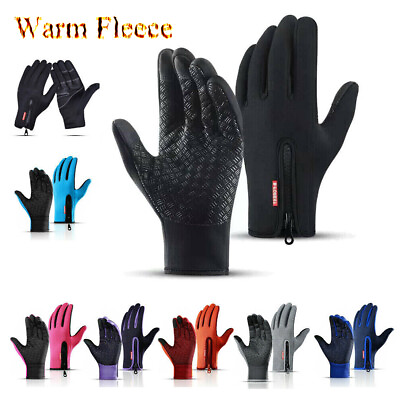 #ad Winter Gloves Thermal Touch Screen Motorcycle Men Women Gloves Warm Ski Gloves $9.99