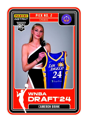 #ad 2024 PANINI DRAFT NIGHT WNBA CAMERON BRINK ROOKIE #2 ??? SPARKS PRE SALE $7.99