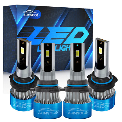 #ad 90059006 LED Headlights Kits Combo Bulbs 6500K HighLow BEAM Super White Bright $39.99