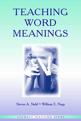 #ad Teaching Word Meanings Perfect Steven A. Nagy William E. Stahl $10.48