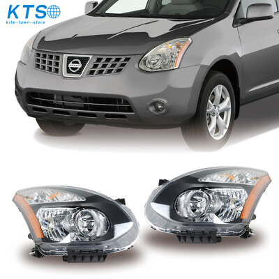 #ad Headlights For 2008 13 Nissan Rogue 14 15 Rogue Select Halogen RightLeft Side $79.99