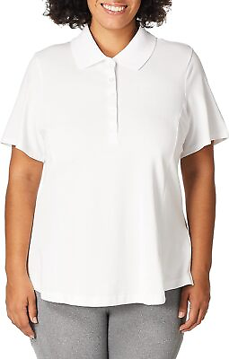 #ad Riders by Lee Indigo Women#x27;s Plus Size Morgan Short Sleeve Polo Shirt $43.02
