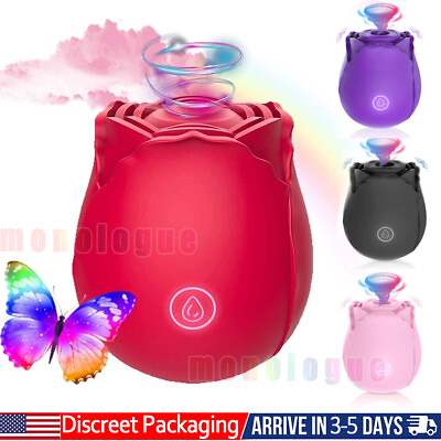 #ad Female Gift Rose Sucking Massager USB Charging Waterproof by Happy Meeting $11.99