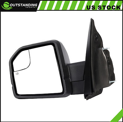 #ad Driver Side rear view Mirror Fits 2015 2018 Ford F 150 Power Heated Turn Signal $60.52
