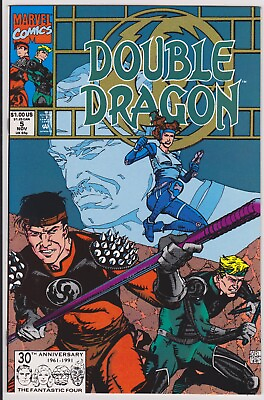 #ad Double Dragon Issue #5 Comic Book. Video Game. Tom Brevoort. Marvel 1991 $2.99