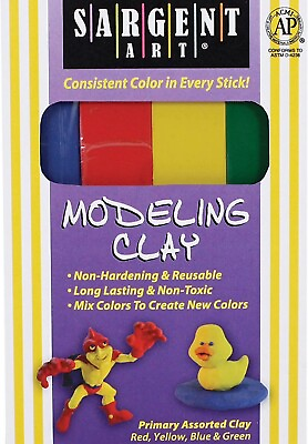 #ad 1 Pound Primary Assorted Color Clay Contains 4 Individual Clay Sticks $15.00