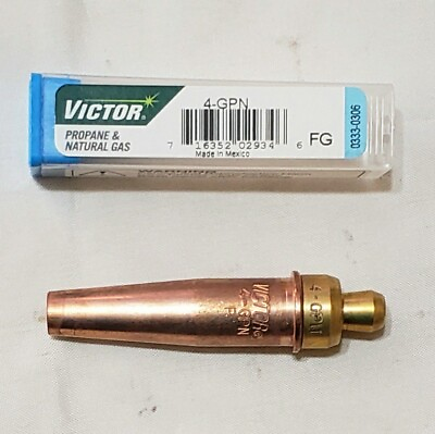 #ad Victor 4 GPN Propane Cutting Torch Tip Natural Gas ST2600FC CA2460 MT210 MT204 $20.85