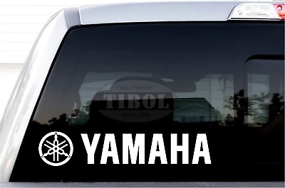 #ad 2x YAMAHA with Logo Decals YAMAHA Stickers Helmet Bike ATV PWC Jetski UTV $5.00