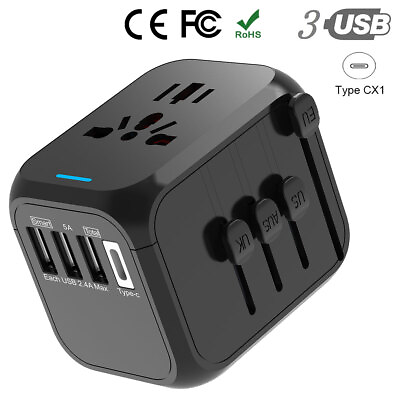 #ad Universal Travel Adapter Converter One International Wall Charger AC Power Plug $18.99