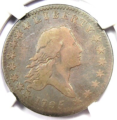#ad 1795 Flowing Hair Half Dollar 50C Coin O 112 Certified NGC F12 Rare Date $2987.75