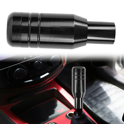 Universal JDM Aluminum Black Automatic Car Gear Shift Knob Lever Shifter $13.00
