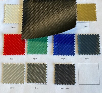 Carbon Fiber Boat Home upholstery handbag Vinyl Leatherette Hospitality fabric $21.00