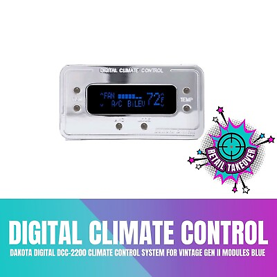 #ad Dakota Digital DCC 2200 Climate Control System For Vintage Gen II Modules Blue $399.99