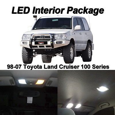 #ad 13 x White SMD LED Interior Light Package For 1998 2007 Toyota Land Cruiser J100 $18.98