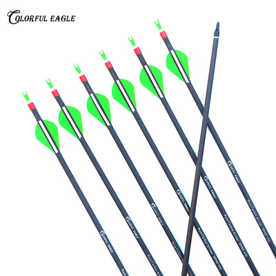 #ad Carbon Arrows 28 30 31 Inches Spine 300 400 For Compound amp; Recurve Bow Hunting $19.86