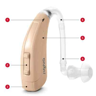 #ad 2xSignia Fast P Behind The Ear Digital Hearing Aid BTE Prompt DeliveryEar Hook $142.99