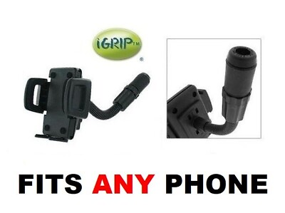 #ad iGrip Hands free car truck Cell Phone Holder KIT with Cigarette Lighter Mount $14.99