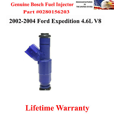 #ad Single Genuine Bosch fuel Injector 2002 2004 Ford Expedition 4.6L V8 $24.98