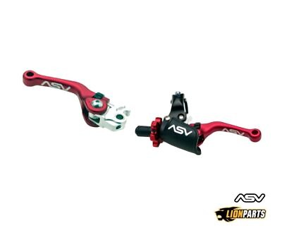 #ad ASV Red Off Road Shorty BrakePro Perch Clutch Lever For Kawasaki KDX200 1995 06 $300.00