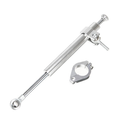 #ad 330mm Motorcycle Aluminum Steering Damper Fork Clamp Stabilizer Rod Accessories $45.89