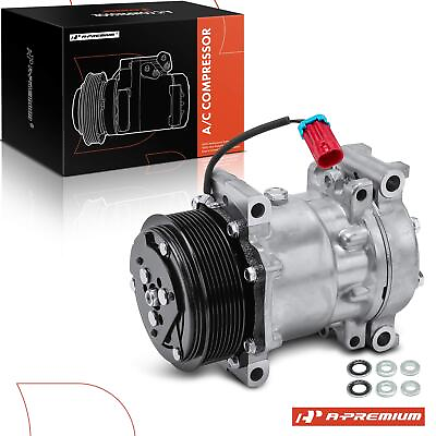 #ad 1x AC Compressor with Clutch for Chevrolet T6500 T7500 2004 2009 GMC T6500 T7500 $134.99