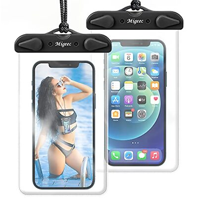 #ad 2 Pack Waterproof Phone Pouch Bag Universal Phone Water Protector Case $8.83