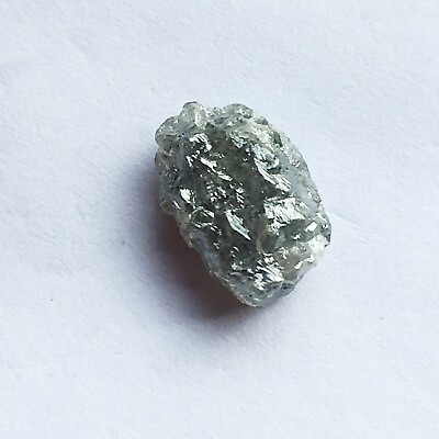 #ad 3.80Ct Natural Gray Raw Diamond Loose Rough Uncut diamond I3 Clarity 11.80mm X89 $96.00