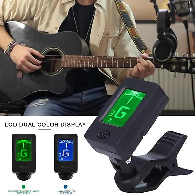 #ad Professional Clip On Acoustic Guitar Tuner Electric HOT LCD Tuner Digital Z9Y9 $2.22