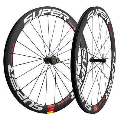 UCI 700C 50mm Carbon Wheelset Road Bike Superteam Clincher 23mm 25mm Wheels $367.00