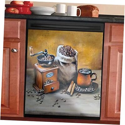 #ad Coffee Sticker Magnet Cover for Kitchen Home DecorCoffee Cups Bean $56.03